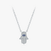 Wholesale Jewelry S925 Sterling Silver Palm Pendant Necklace Electroplating For Women