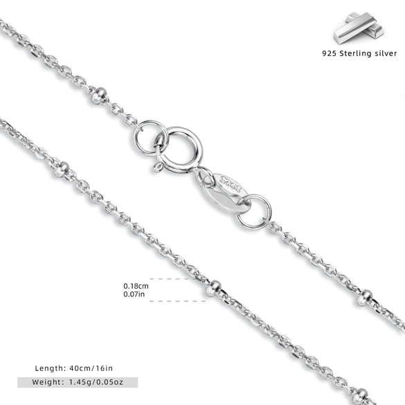 Wholesale Jewelry S925 Sterling Silver Simple Ushape Clavicle Chain Electroplated