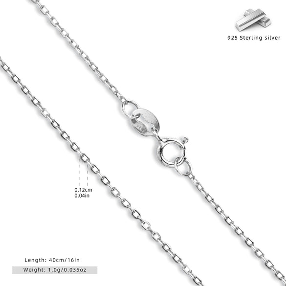 Wholesale Jewelry S925 Sterling Silver Simple Ushape Clavicle Chain Electroplated