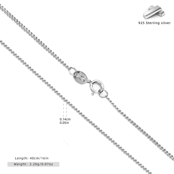 Wholesale Jewelry S925 Sterling Silver Simple Ushape Clavicle Chain Electroplated