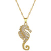 Wholesale Jewelry Seahorse Animal Geometric Stainless Steel And Copper Necklace Unisex