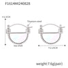 Wholesale Jewelry Semiround Lace Inlaid With White Shellfish Geometric 316L Stainless Steel Goldplated Necklace