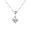 Wholesale Jewelry Set Copper Heartshaped With Zircon And Mixed Gem Inlay For Women Love Pattern