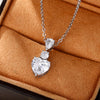 Wholesale Jewelry Set Copper Heartshaped With Zircon And Mixed Gem Inlay For Women Love Pattern