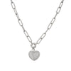 Wholesale Jewelry Set Copper Light Luxury Style With Love Water Drops Bell Pattern Microinlaid Heart Pendant Electroplating Ochain For Women