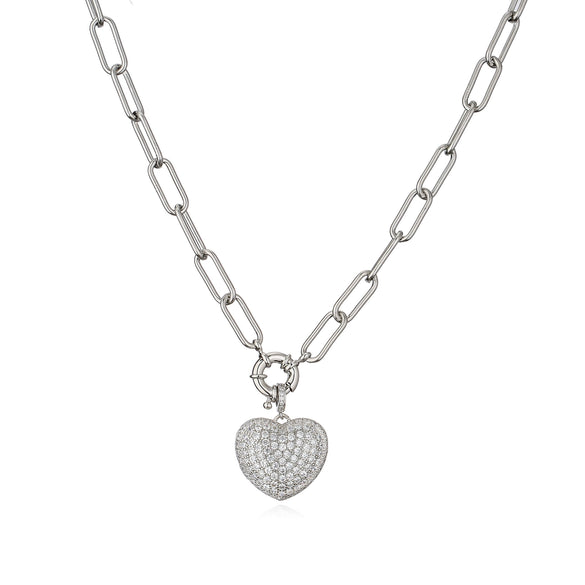 Wholesale Jewelry Set Copper Light Luxury Style With Love Water Drops Bell Pattern Microinlaid Heart Pendant Electroplating Ochain For Women