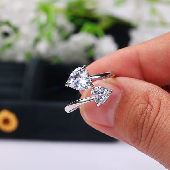 Wholesale Jewelry Set Copper Mixed Gem Inlay Heart Love Water Drops Bell Zircon Ochain Women's Necklace Earrings Ring