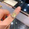 Wholesale Jewelry Set Geometric Quadrilateral Copper Mixed Gem Inlay Zircon Light Luxury Women's