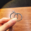 Wholesale Jewelry Set Of Rings Copper Zircon Geometric Couple Style