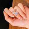 Wholesale Jewelry Set Of Rings Copper Zircon Geometric Couple Style