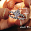 Wholesale Jewelry Set Of Rings Copper Zircon Geometric Couple Style