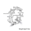 Wholesale Jewelry Set 925 Silver Light Luxury Style With Star Pattern And Zircon Inlay For Women