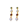 Wholesale Jewelry Set Silver Needle Geometric Imitation Pearl Heart Water Drop Bell Tassel Earrings Necklace Alloy Pendant Electroplated Highend Women's