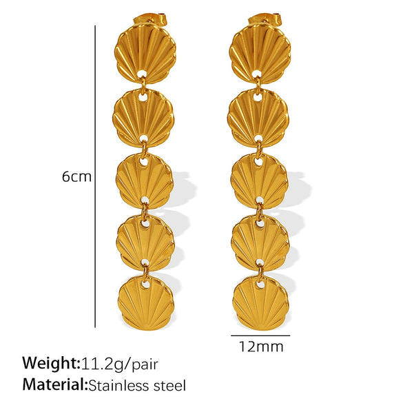 Wholesale Jewelry Set 316L Stainless Steel Earrings And Bracelets Electroplating Fashion Natural Style Unisex And Women's