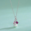 Wholesale Jewelry Set With Freshwater Pearls S925 Sterling Silver Pink Pendant Earrings Round Shape Casual Fashion For Women