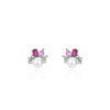 Wholesale Jewelry Set With Freshwater Pearls S925 Sterling Silver Pink Pendant Earrings Round Shape Casual Fashion For Women
