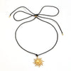 Wholesale Jewelry Set Women Ins Style Minimalist Stainless Steel Titanium Steel Wax Rope Chain Electroplated Stars Sun And Moon Clouds Universe Pendant Necklace Earrings