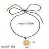 Wholesale Jewelry Set Women Ins Style Minimalist Stainless Steel Titanium Steel Wax Rope Chain Electroplated Stars Sun And Moon Clouds Universe Pendant Necklace Earrings