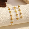 Wholesale Jewelry Set Women's Stainless Steel Electroplated Jewelry With Stars Sun And Moon Clouds And Universe Patterns Earrings Bracelet