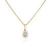 Wholesale Jewelry Set Zircon Copper Microinlaid Plant Flowershaped Electroplated For Women
