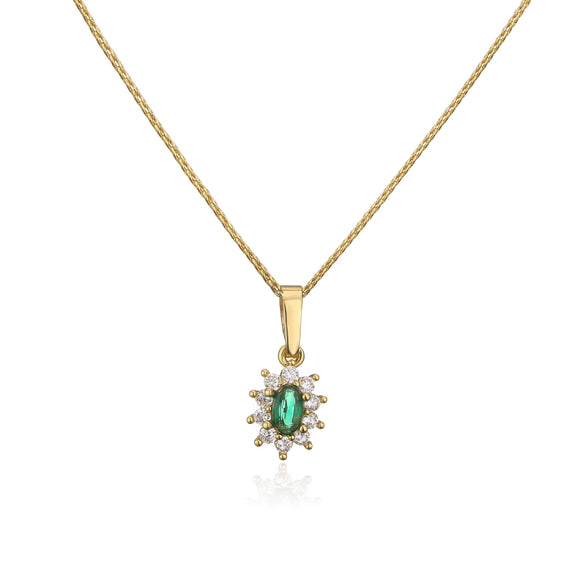 Wholesale Jewelry Set Zircon Copper Microinlaid Plant Flowershaped Electroplated For Women