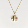 Wholesale Jewelry Shell Enamel Oil Drop Geometric Brass Handmade Pendant Necklace For Women