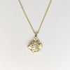 Wholesale Jewelry Shell Enamel Oil Drop Geometric Brass Handmade Pendant Necklace For Women