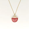 Wholesale Jewelry Shell Enamel Oil Drop Geometric Brass Handmade Pendant Necklace For Women