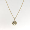 Wholesale Jewelry Shell Enamel Oil Drop Geometric Brass Handmade Pendant Necklace For Women