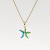 Wholesale Jewelry Shell Enamel Oil Drop Geometric Brass Handmade Pendant Necklace For Women