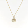 Wholesale Jewelry Shell Enamel Oil Drop Geometric Brass Handmade Pendant Necklace For Women