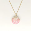 Wholesale Jewelry Shell Enamel Oil Drop Geometric Brass Handmade Pendant Necklace For Women