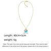 Wholesale Jewelry Shell Enamel Oil Drop Geometric Brass Handmade Pendant Necklace For Women