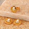 Wholesale Jewelry Shell Pearl Stainless Steel Marine Organisms Electroplating Women's Hip Hop Style