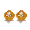 Wholesale Jewelry Shell Pearl Stainless Steel Marine Organisms Electroplating Women's Hip Hop Style