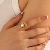 Wholesale Jewelry Shell Pearl Stainless Steel Marine Organisms Electroplating Women's Hip Hop Style
