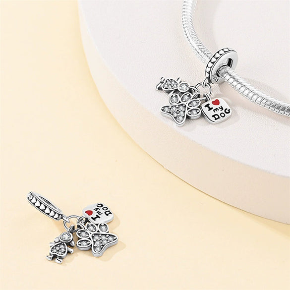 Wholesale Jewelry 225 Silver Animal Dripping Oil Style Diy Pendant Accessories Bracelet