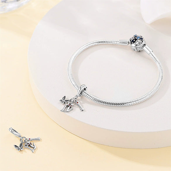 Wholesale Jewelry 225 Silver Animal Dripping Oil Style Diy Pendant Accessories Bracelet