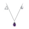 Wholesale Jewelry 225 Silver Constellation Libra Inlay Necklace
