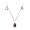 Wholesale Jewelry 225 Silver Constellation Libra Inlay Necklace