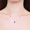 Wholesale Jewelry 225 Silver Constellation Libra Inlay Necklace