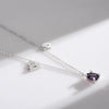 Wholesale Jewelry 225 Silver Constellation Libra Inlay Necklace