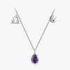 Wholesale Jewelry 225 Silver Constellation Libra Inlay Necklace