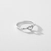 Wholesale Jewelry Silver Cool Style Heartshaped Ring For Women