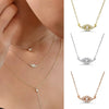 Wholesale Jewelry 925 Silver Devil's Eye Geometric Pendant O Chain Necklace