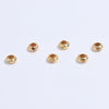 Wholesale Jewelry Silver Flat Round Broken Loose Beads Electroplating Diy Handmade Spacer Bead Bracelet Accessories Baroque Style