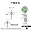 Wholesale Jewelry Silver Geometric Dragonfly Pendant Necklace With Electroplating