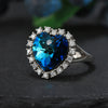 Wholesale Jewelry Silver Geometric Electroplated Necklace And Ring For Women