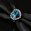 Wholesale Jewelry Silver Geometric Electroplated Necklace And Ring For Women