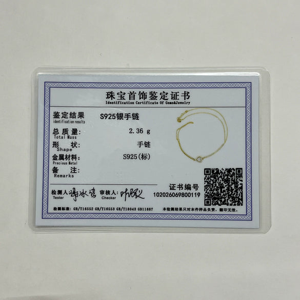 Wholesale Jewelry Silver 925 Geometric Heartset Diamond Clawset Tassel Chain Bracelet Ring